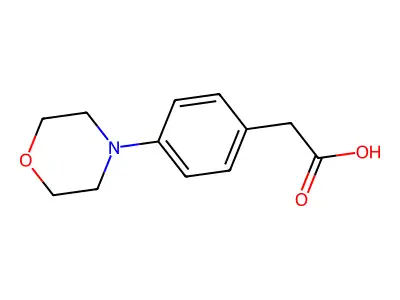 2-(4-(Morpholin-4-yl)phenyl)acetic acid structure
