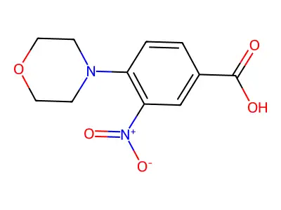 4-(Morpholin-4-yl)-3-nitrobenzoic acid structure