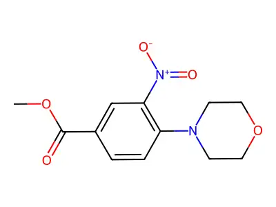 Methyl 4-(morpholin-4-yl)-3-nitrobenzoate structure