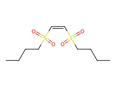 1-[(Z)-2-butylsulfonylethenyl]sulfonylbutane structure