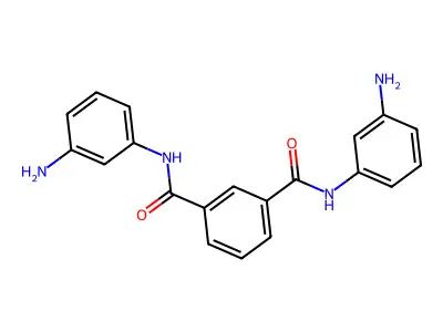 1,3-Benzenedicarboxamide, N,N'-bis(3-aminophenyl)- structure