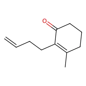 2-(But-3-en-1-yl)-3-methylcyclohex-2-en-1-one structure