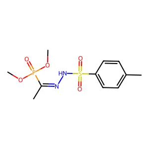 N-(1-dimethoxyphosphorylethylideneamino)-4-methylbenzenesulfonamide structure