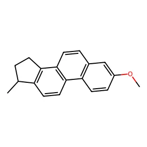 3-Methoxy-17-methyl-16,17-dihydro-15H-cyclopenta(a)phenanthrene structure