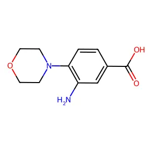 3-氨基-4-吗啉-4-基苯甲酸 structure