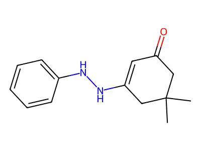 5,5-Dimethyl-3-(2-phenylhydrazino)cyclohex-2-EN-1-one structure