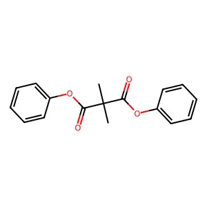 Dimethylmalonic acid, diphenyl ester structure