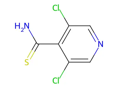 3,5-Dichloropyridine-4-carbothioamide structure