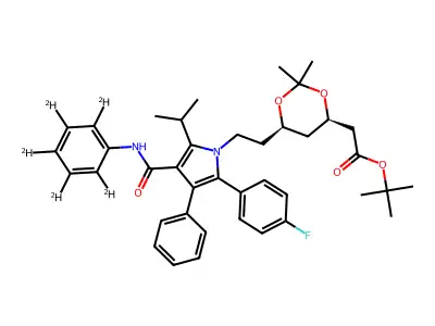 (3S,5S)-Atorvastatin Acetonide tert-Butyl Ester structure