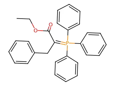 Ethyl 3-phenyl-2-(triphenylphosphoranylidene)propanoate structure