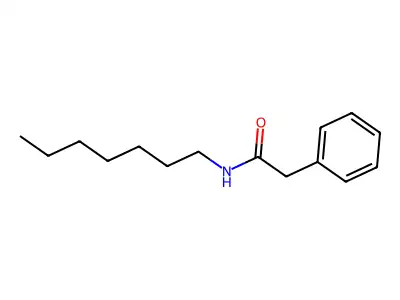 N-heptyl-2-phenylacetamide structure