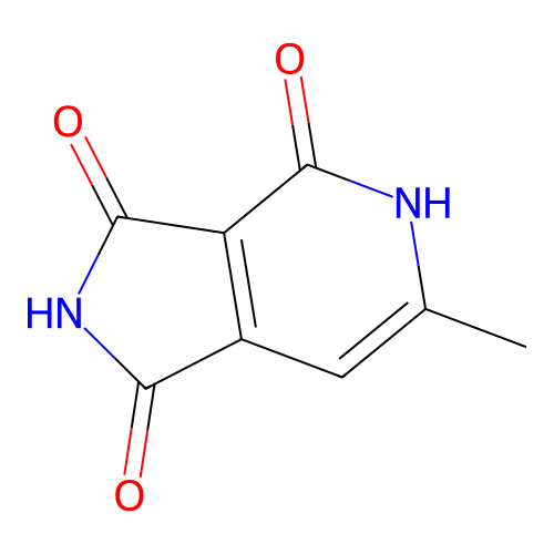 4-Hydroxy-6-methyl-1H-pyrrolo(3,4-c)pyridine-1,3(2H)-dione structure