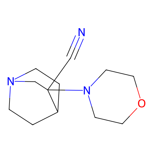 3-(Morpholin-4-yl)-1-azabicyclo[2.2.2]octane-3-carbonitrile structure