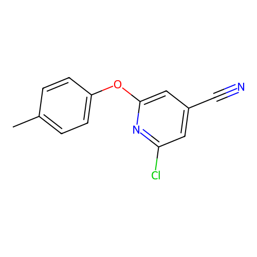2-Chloro-6-(4-Methylphenoxy)Isonicotinonitrile structure
