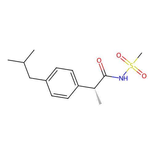 Reparixin structure