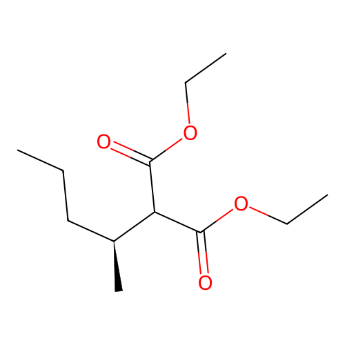 diethyl 2-[(2S)-pentan-2-yl]propanedioate structure