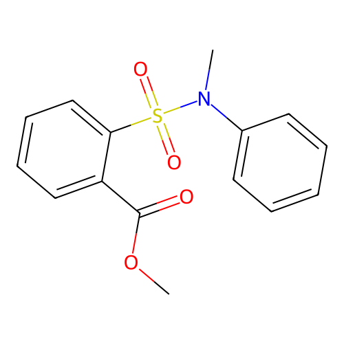Methyl 2-[methyl(phenyl)sulfamoyl]benzoate structure
