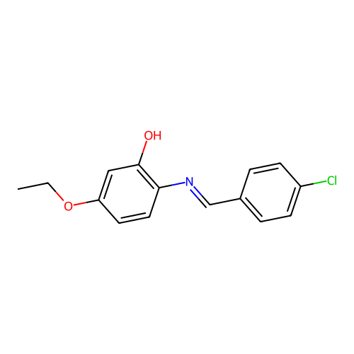 2-{[(e)-(4-Chlorophenyl)methylidene]amino}-5-ethoxyphenol structure