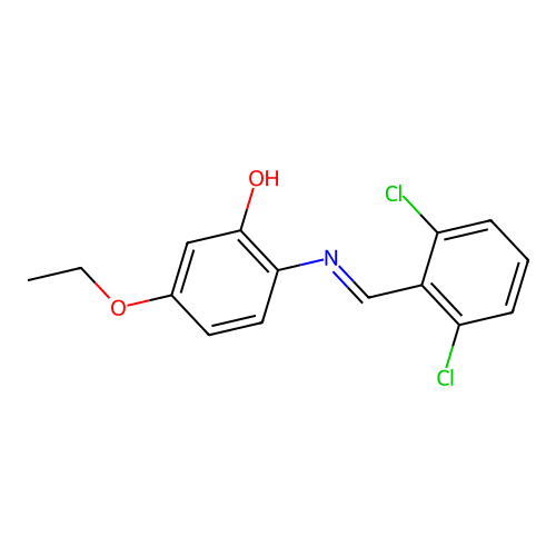 2-{[(e)-(2,6-Dichlorophenyl)methylidene]amino}-5-ethoxyphenol structure