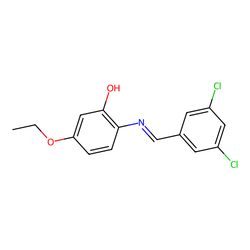 2-{[(e)-(3,5-Dichlorophenyl)methylidene]amino}-5-ethoxyphenol structure