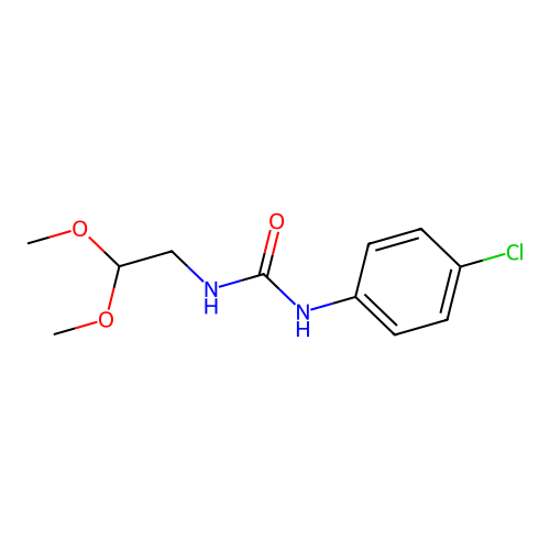 1-(4-Chlorophenyl)-3-(2,2-dimethoxyethyl)urea structure
