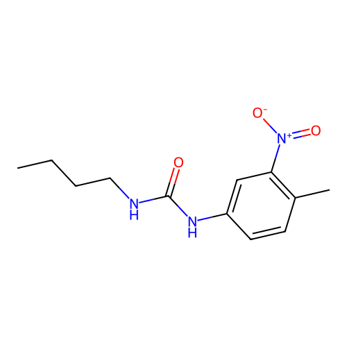 N-butyl-N'-(4-methyl-3-nitrophenyl)urea structure