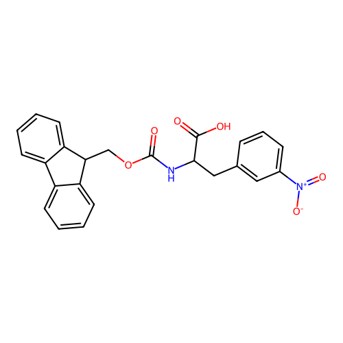2-(9H-fluoren-9-ylmethoxycarbonylamino)-3-(3-nitrophenyl)propanoic Acid structure