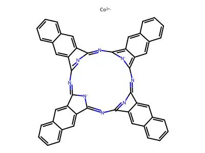 2,3-Naphthalocyanine cobalt(II) salt structure