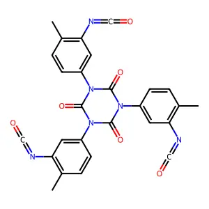 1,3,5-Triazine-2,4,6(1H,3H,5H)-trione, 1,3,5-tris(3-isocyanatomethylphenyl)- structure