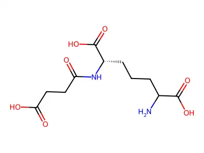 2-氨基-6-(3-羧丙酰氨基)庚二酸 structure