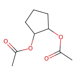 1,2-Cyclopentanediol, diacetate, trans- structure