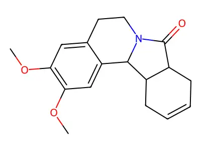 2,3-Dimethoxy-5,6,8,8A,9,12,12A,12B-octahydro-isoindolo(1,2-B)isoquinolin-8-one structure
