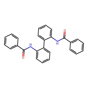 N-[2-(2-benzamidophenyl)phenyl]benzamide structure