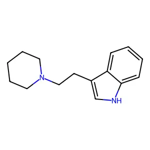 3-(2-(1-Piperidinyl)ethyl)-1H-indole structure