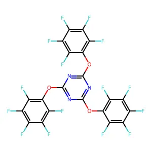 2,4,6-Tris(2,3,4,5,6-pentafluorophenoxy)-1,3,5-triazine structure