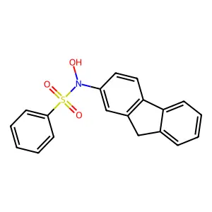 N-Hydroxy-2-fluorenylbenzenesulfonamide structure