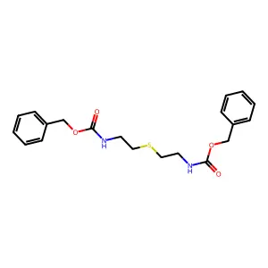 Phenylmethyl 9-oxo-11-phenyl-10-oxa-5-thia-2,8-diazaundecanoate structure