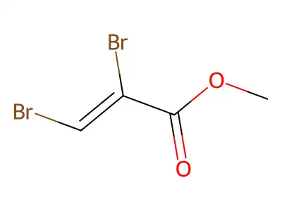 methyl (2Z)-2,3-dibromoprop-2-enoate structure