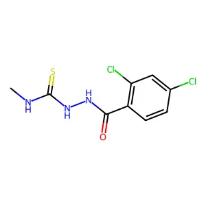 2-(2,4-Dichlorobenzoyl)-N-methylhydrazinecarbothioamide structure