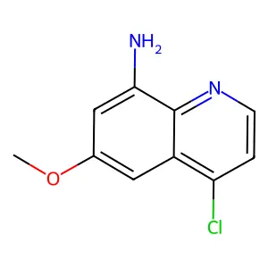 4-Chloro-6-methoxyquinolin-8-amine structure