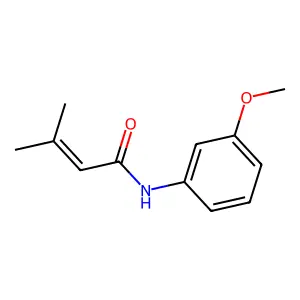 N-(3-甲氧基苯基)-3-甲基丁-2-烯酰胺 structure