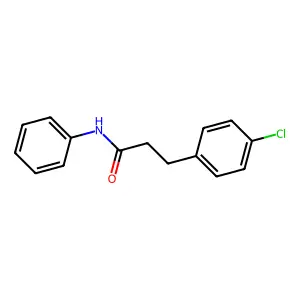 4-Chloro-N-phenylbenzenepropanamide structure