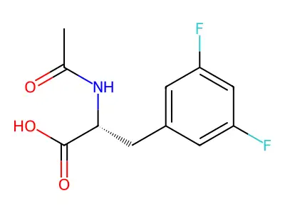 N-Acetyl-3-(3,5-difluorophenyl)-DL-alanine structure