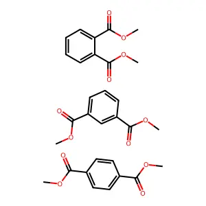 Dimethyl benzenedicarboxylate structure
