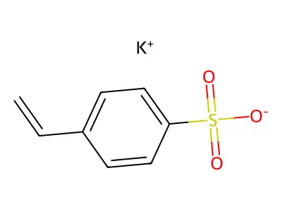 Potassium p-vinylbenzenesulphonate structure