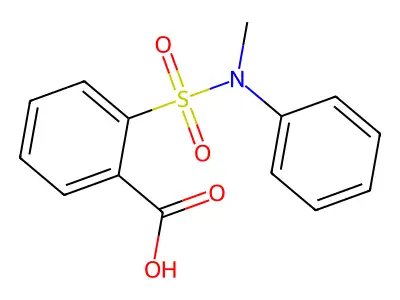 2-[Methyl(phenyl)sulfamoyl]benzoic acid structure