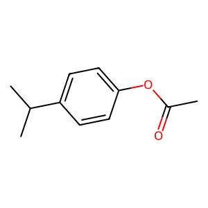 Phenol, 4-(1-methylethyl)-, 1-acetate structure