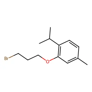 2-(3-Bromopropoxy)-4-methyl-1-propan-2-ylbenzene structure