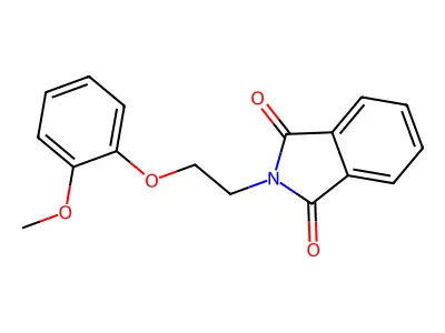2-(2-(2-Methoxyphenoxy)ethyl)-1H-isoindole-1,3(2H)-dione structure