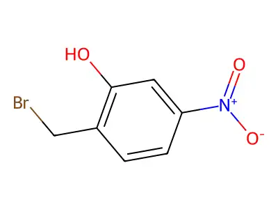 2-Bromomethyl-5-nitro-phenol structure